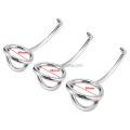 SacKnove New Toy Stainless Steel Metal Butt Plug Masturbator Anus Hook Dilator Sex Product Anal Set With Double Cock Ring